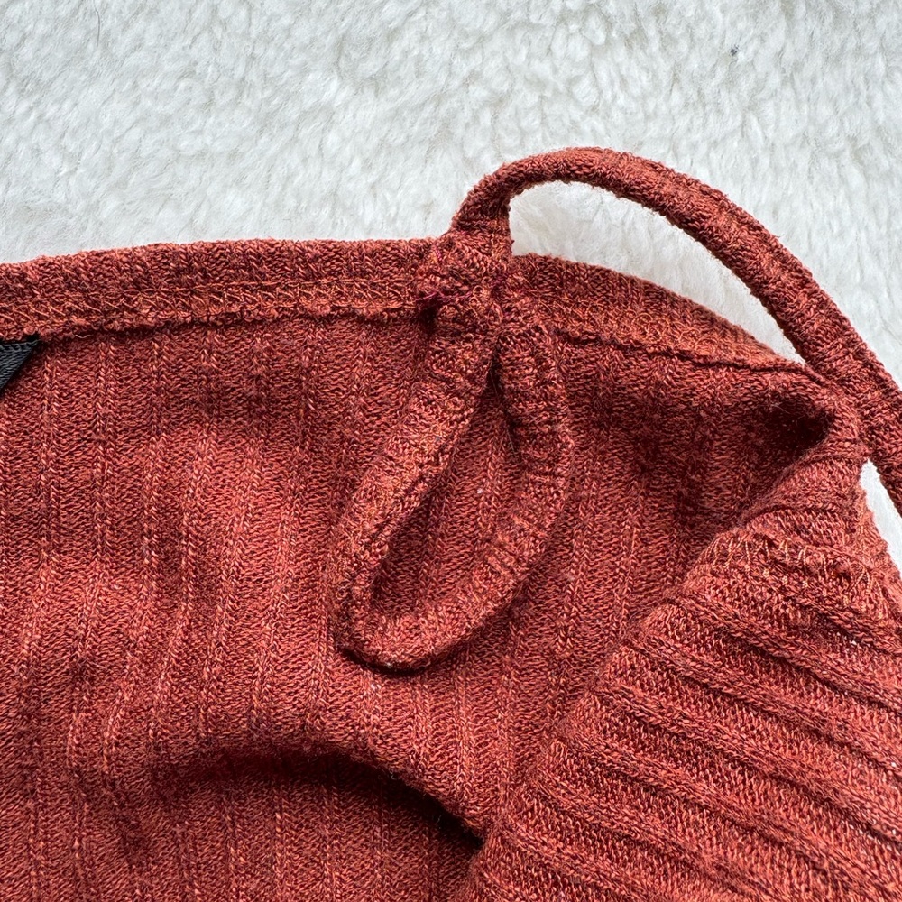 Rust Ribbed Camisole Top - Picture 4 of 4